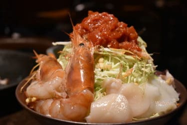 渋谷スクランブルスクエア 注目グルメ もんじゃ焼き もへじ 贅沢な海鮮丸ごと てんこ盛り 193go Jp いくみごードットジェイピー