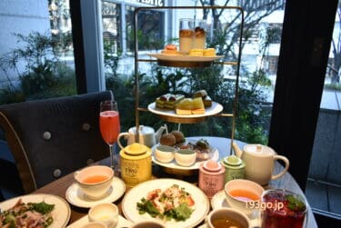 ザ ストリングス 表参道　2022スプリングアフタヌーンティー　いちご×ピスタチオの春スイーツにワクワク！しっかりボリュームでランチにも