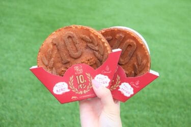 富士急ハイランドに10円パンが！赤いパッケージにこんがりきつね色の10円パンが映えまくり　入園無料の富士急ハイランドで食べ歩き