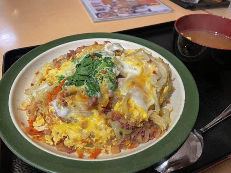 沖縄ちゃんぽんの発祥「お食事処みかど」へ　麺じゃない！野菜たっぷり丼　ローカルフードを堪能