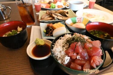 【朝食リポ】「ヒルトン小田原リゾート&スパ」朝食ビュッフェは海鮮丼に干物、ライブキッチンはしらすオムレツ！温泉大浴場付きオーシャンビューホテルへ