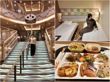 2026年版【大阪⇒別府】「さんふらわあ くれない」フェリー旅！夕食ビュッフェと大浴場、和モダン客室で